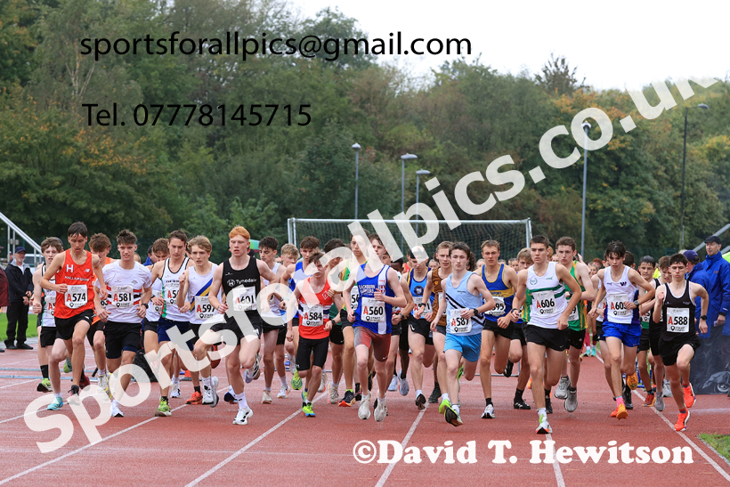 Mens Under-17s 2025 Northern Athletics Autumn Road Relays, Leigh, Lancashire. Photo: David T. Hewitson/Sports for All Pics